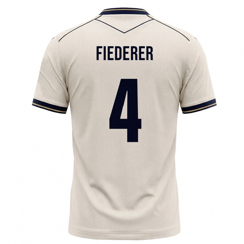 Danxen Damen Tom Fiederer #4 Creme Tiefblau Auswärtstrikot Trikot 2026/27 T-Shirt