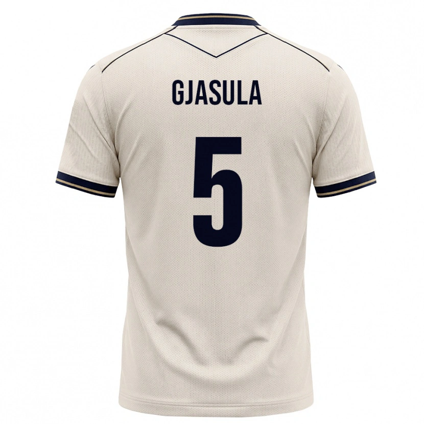 Danxen Damen Klaus Gjasula #5 Creme Tiefblau Auswärtstrikot Trikot 2026/27 T-Shirt