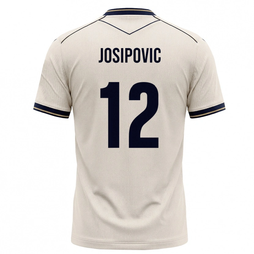 Danxen Damen Mihael Josipovic #12 Creme Tiefblau Auswärtstrikot Trikot 2026/27 T-Shirt