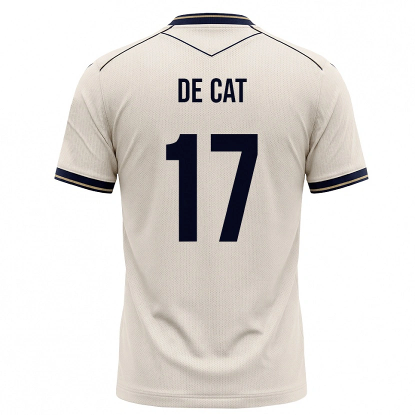 Danxen Damen Nathan De Cat #17 Creme Tiefblau Auswärtstrikot Trikot 2026/27 T-Shirt
