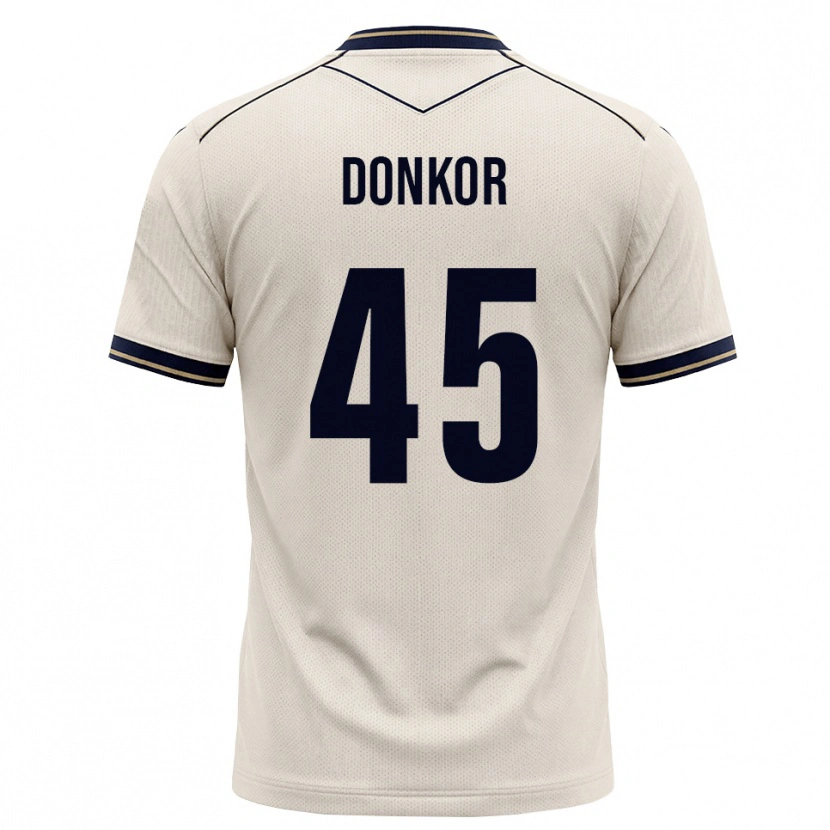 Danxen Damen Denis Donkor #45 Creme Tiefblau Auswärtstrikot Trikot 2026/27 T-Shirt