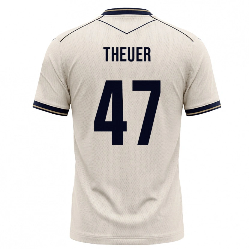 Danxen Damen Maximilian Theuer #47 Creme Tiefblau Auswärtstrikot Trikot 2026/27 T-Shirt