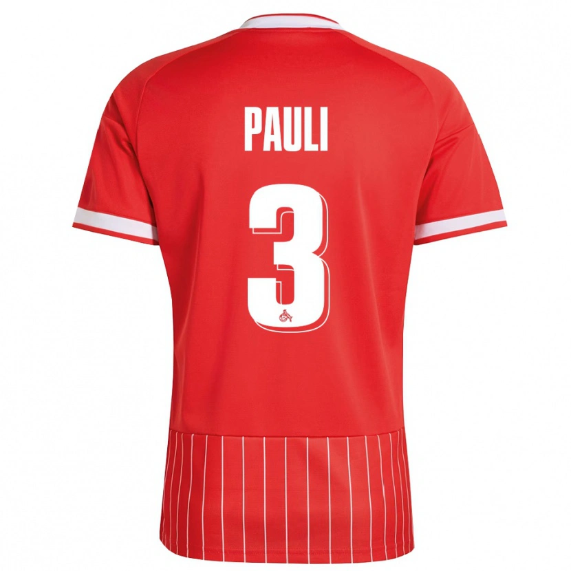 Danxen Damen Julian Pauli #3 Rot Weiß Grün Auswärtstrikot Trikot 2026/27 T-Shirt
