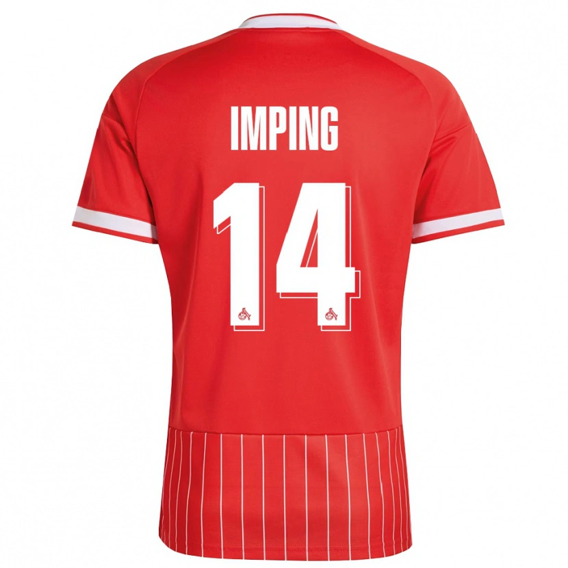 Danxen Damen Carlotta Imping #14 Rot Weiß Grün Auswärtstrikot Trikot 2026/27 T-Shirt