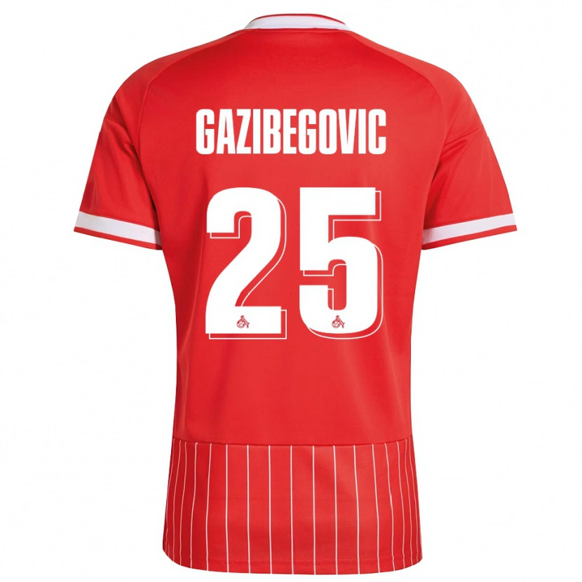 Danxen Damen Jusuf Gazibegovic #25 Rot Weiß Grün Auswärtstrikot Trikot 2026/27 T-Shirt