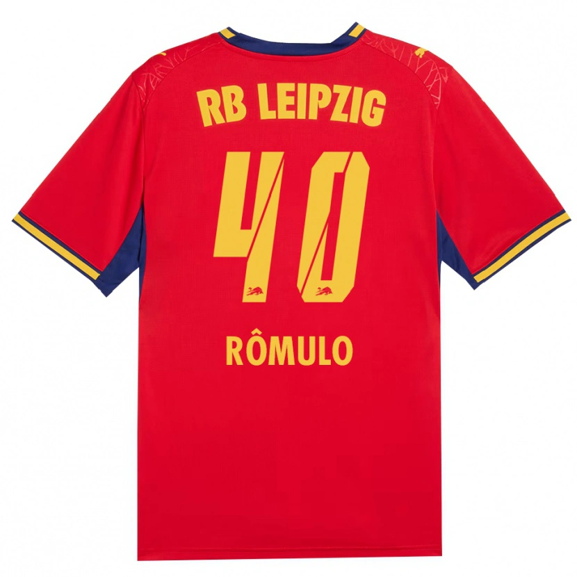 Danxen Damen Rômulo José Cardoso Da Cruz #40 Rot Gelb Königsblau Auswärtstrikot Trikot 2026/27 T-Shirt