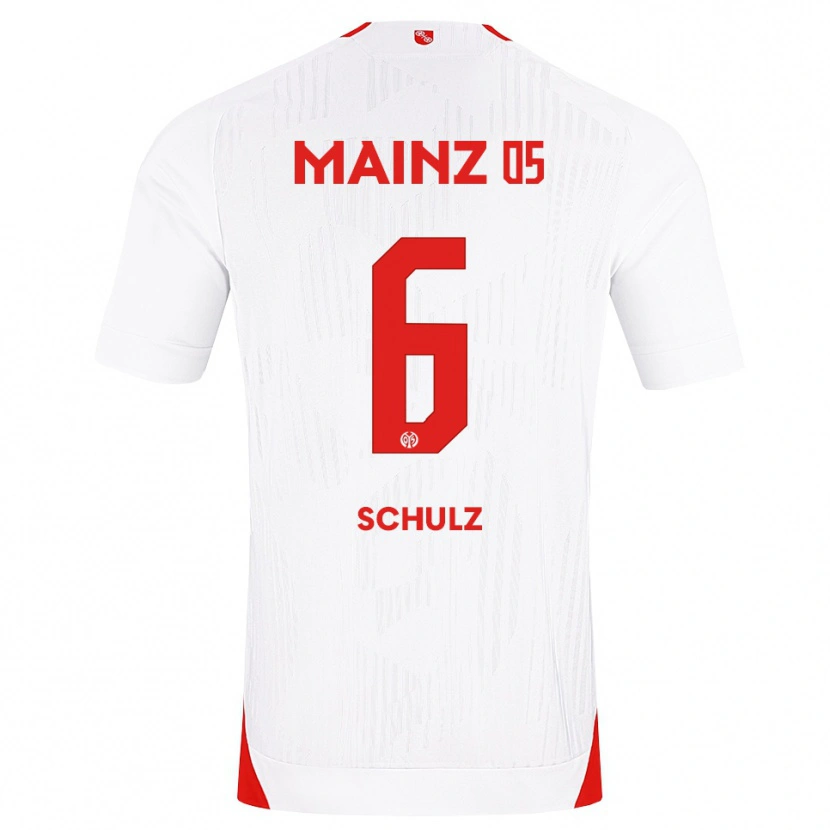 Danxen Damen Philipp Schulz #6 Weiß Rot Gelb Auswärtstrikot Trikot 2026/27 T-Shirt
