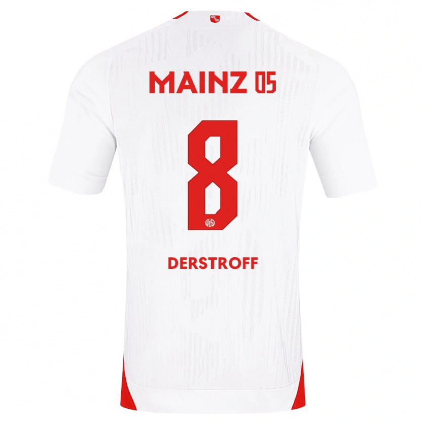 Danxen Damen Julian Derstroff #8 Weiß Rot Gelb Auswärtstrikot Trikot 2026/27 T-Shirt