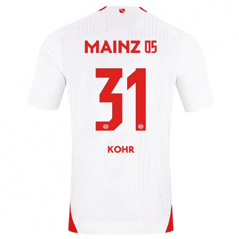 Danxen Damen Dominik Kohr #31 Weiß Rot Gelb Auswärtstrikot Trikot 2026/27 T-Shirt
