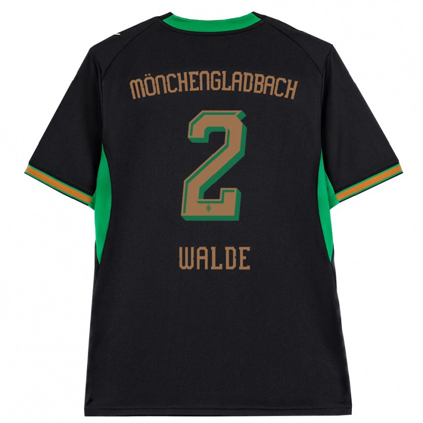 Danxen Damen Simon Walde #2 Schwarz Orange Grün Braun Auswärtstrikot Trikot 2026/27 T-Shirt
