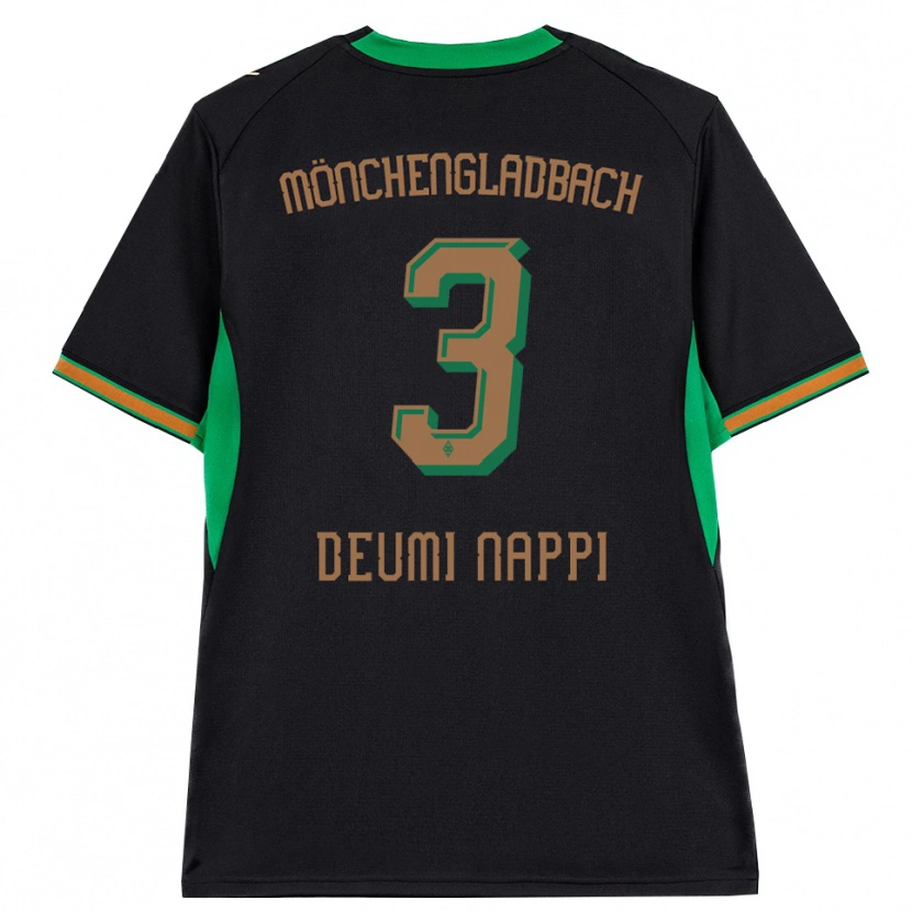 Danxen Damen Dimitrie Deumi Nappi #3 Schwarz Orange Grün Braun Auswärtstrikot Trikot 2026/27 T-Shirt