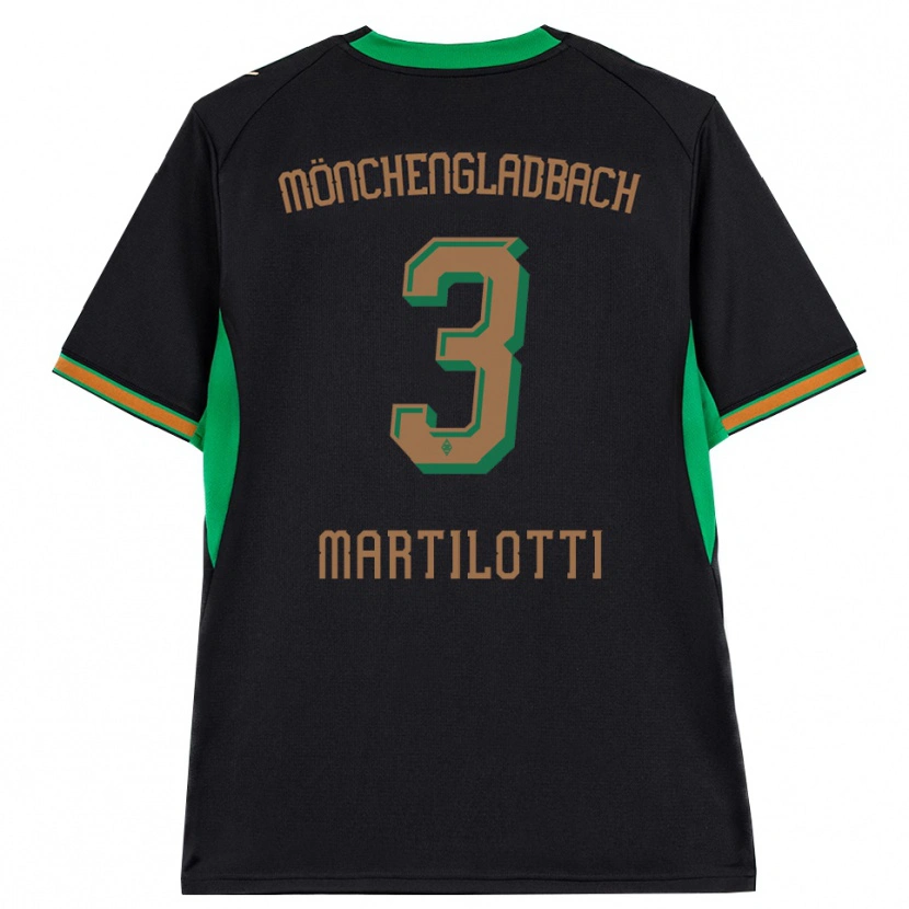 Danxen Damen Francesco Martilotti #3 Schwarz Orange Grün Braun Auswärtstrikot Trikot 2026/27 T-Shirt
