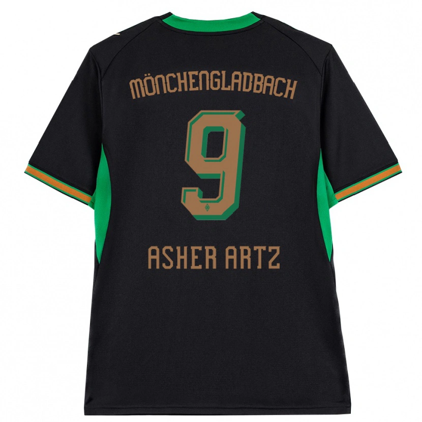Danxen Damen Asher Artz #9 Schwarz Orange Grün Braun Auswärtstrikot Trikot 2026/27 T-Shirt