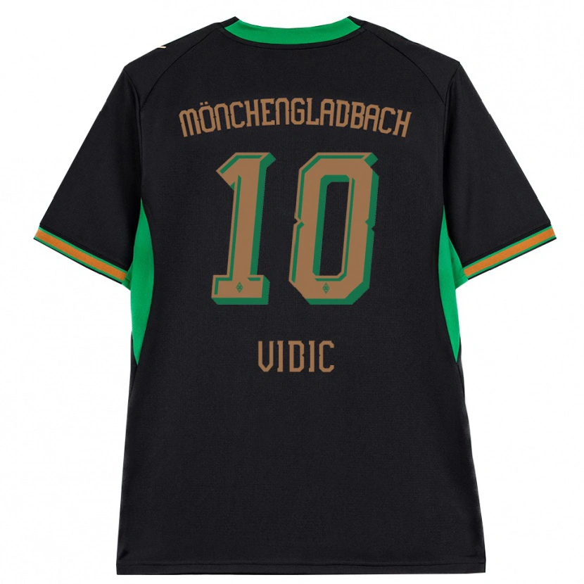 Danxen Damen Nico Vidic #10 Schwarz Orange Grün Braun Auswärtstrikot Trikot 2026/27 T-Shirt