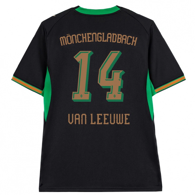 Danxen Damen Kyra Van Leeuwe #14 Schwarz Orange Grün Braun Auswärtstrikot Trikot 2026/27 T-Shirt