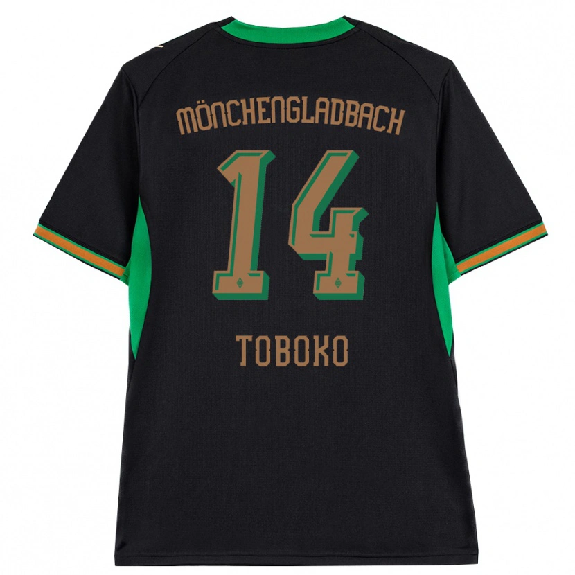 Danxen Damen Rubén Toboko #14 Schwarz Orange Grün Braun Auswärtstrikot Trikot 2026/27 T-Shirt