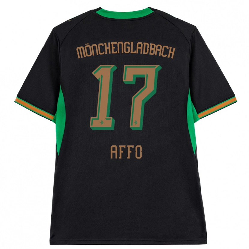 Danxen Damen Karim Affo #17 Schwarz Orange Grün Braun Auswärtstrikot Trikot 2026/27 T-Shirt