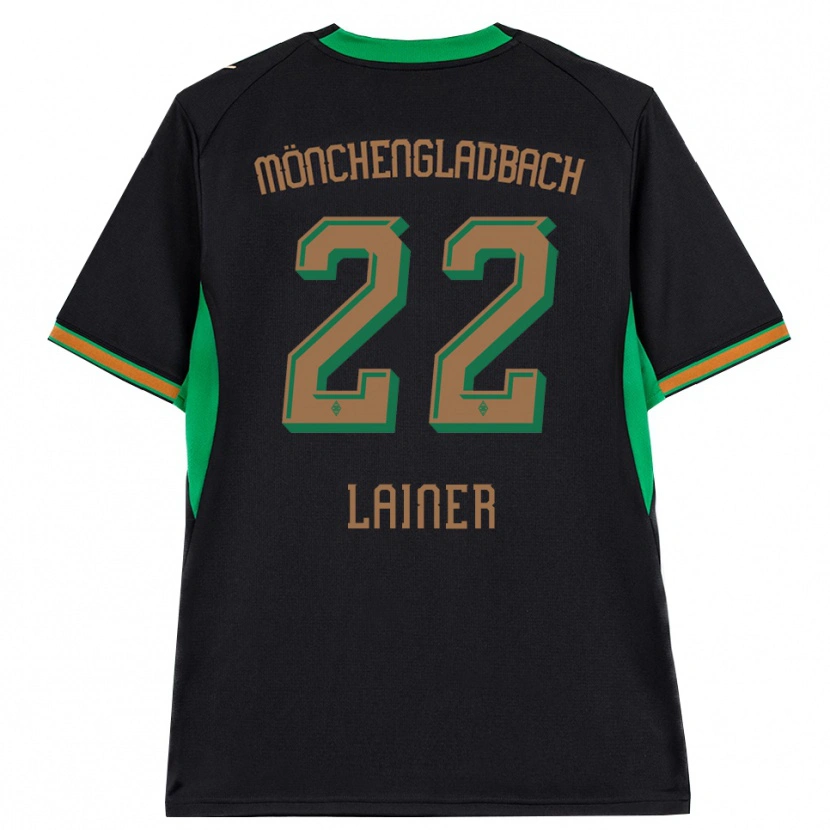 Danxen Damen Stefan Lainer #22 Schwarz Orange Grün Braun Auswärtstrikot Trikot 2026/27 T-Shirt