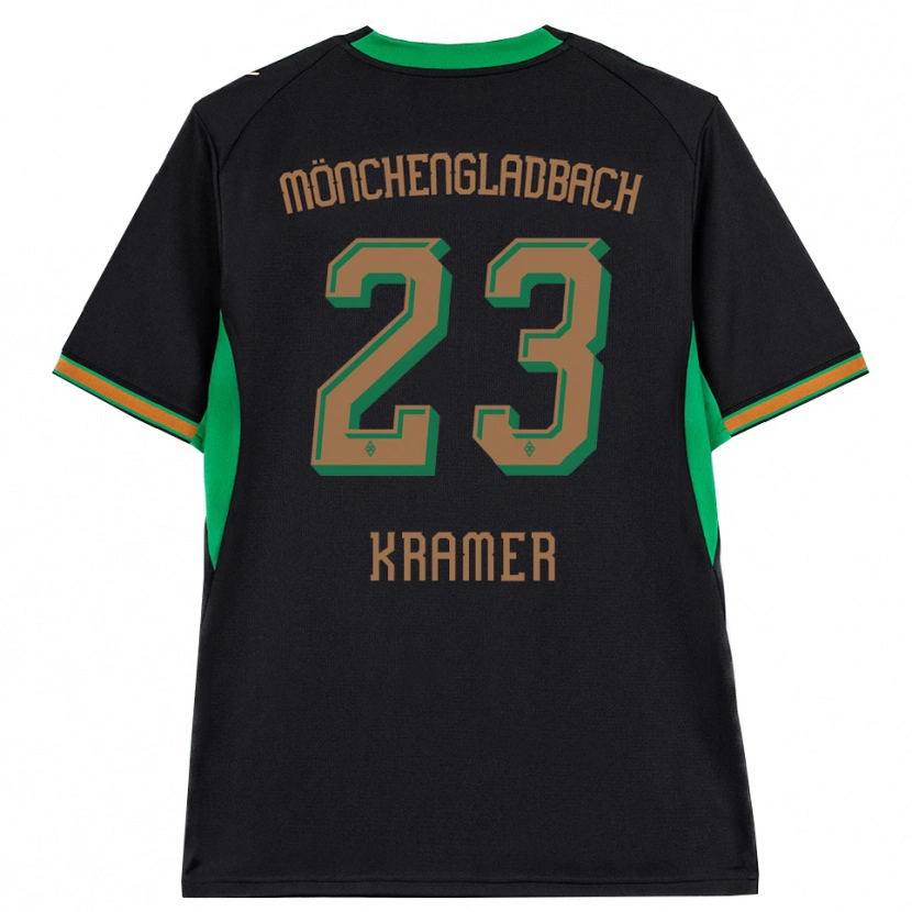 Danxen Damen Christoph Kramer #23 Schwarz Orange Grün Braun Auswärtstrikot Trikot 2026/27 T-Shirt