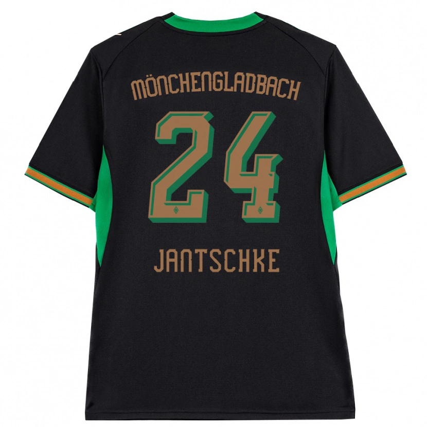 Danxen Damen Tony Jantschke #24 Schwarz Orange Grün Braun Auswärtstrikot Trikot 2026/27 T-Shirt