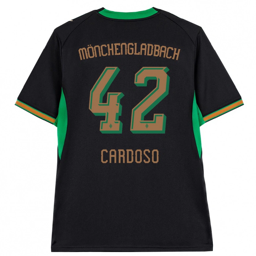 Danxen Damen Tiago Pereira Cardoso #42 Schwarz Orange Grün Braun Auswärtstrikot Trikot 2026/27 T-Shirt