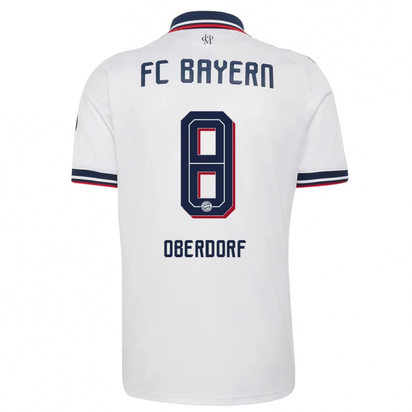 Danxen Damen Lena Oberdorf #8 Weiß Grau Rot Auswärtstrikot Trikot 2026/27 T-Shirt
