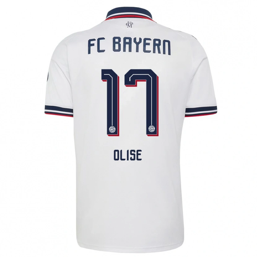 Danxen Damen Michael Olise #17 Weiß Grau Rot Auswärtstrikot Trikot 2026/27 T-Shirt