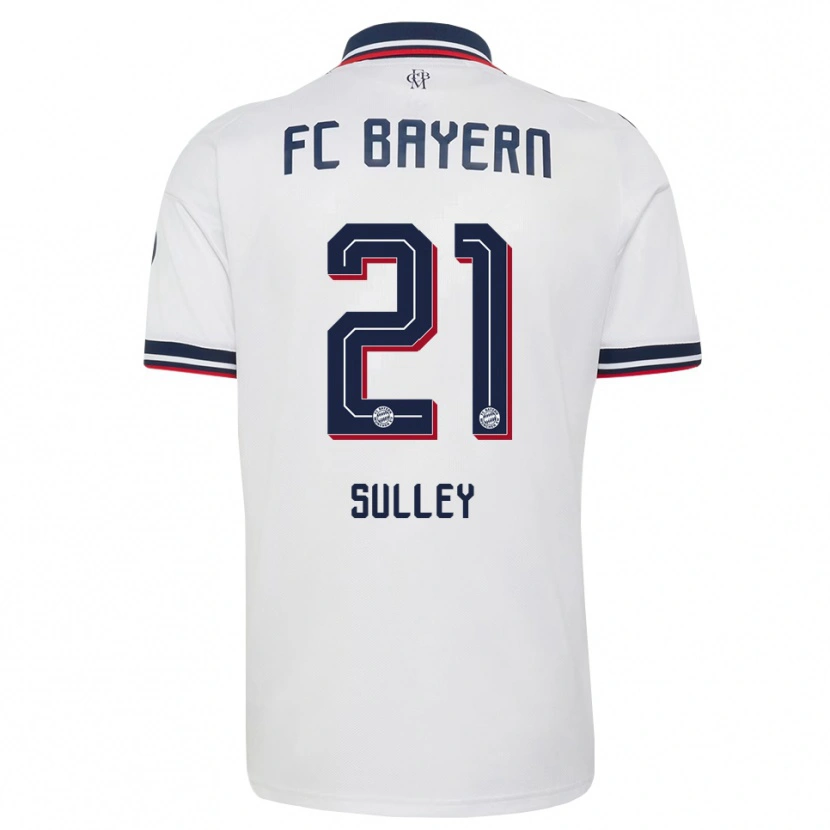 Danxen Damen Williams Baffour Sulley #21 Weiß Grau Rot Auswärtstrikot Trikot 2026/27 T-Shirt