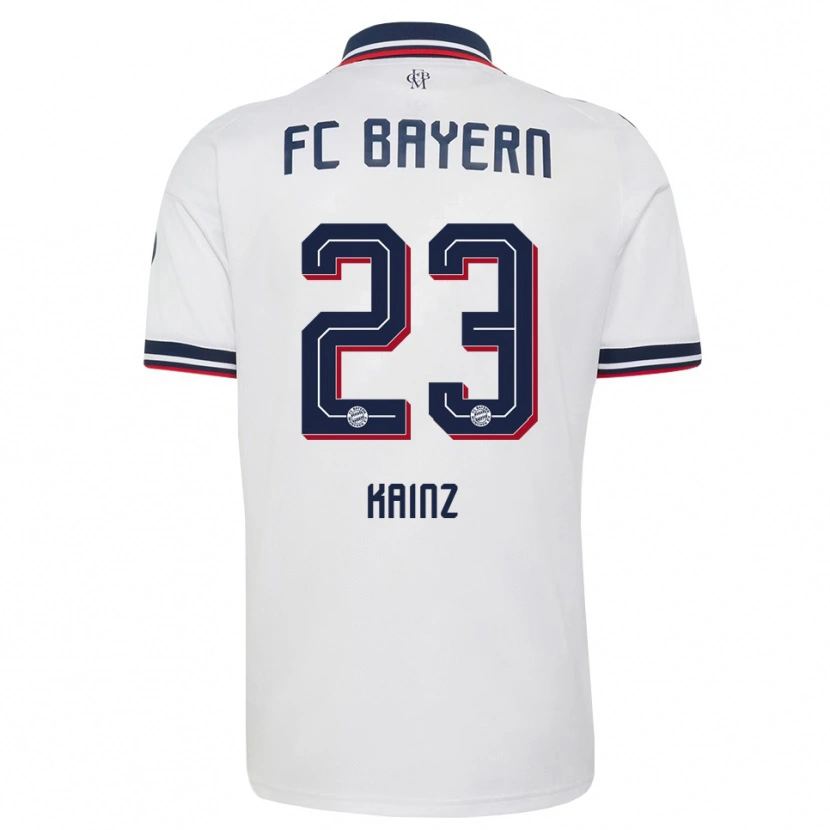 Danxen Damen Manuel Kainz #23 Weiß Grau Rot Auswärtstrikot Trikot 2026/27 T-Shirt