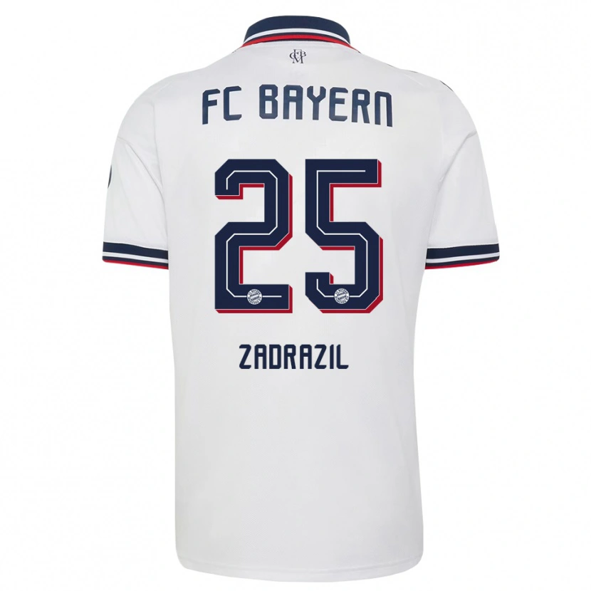 Danxen Damen Sarah Zadrazil #25 Weiß Grau Rot Auswärtstrikot Trikot 2026/27 T-Shirt