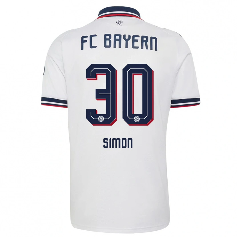 Danxen Damen Carolin Simon #30 Weiß Grau Rot Auswärtstrikot Trikot 2026/27 T-Shirt