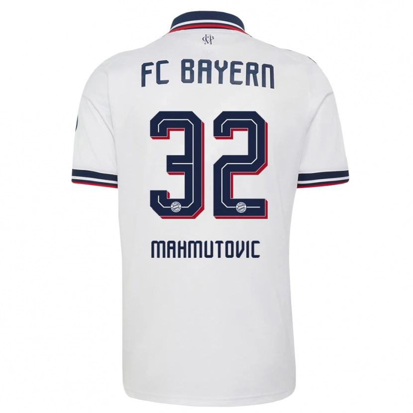 Danxen Damen Ena Mahmutovic #32 Weiß Grau Rot Auswärtstrikot Trikot 2026/27 T-Shirt