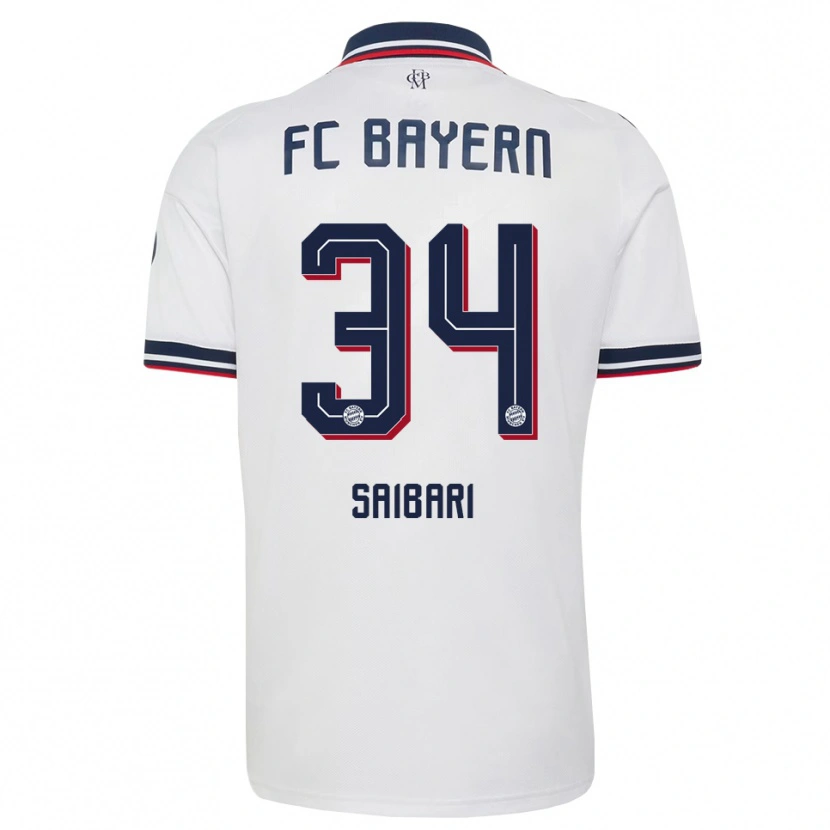 Danxen Damen Ismael Saibari #34 Weiß Grau Rot Auswärtstrikot Trikot 2026/27 T-Shirt