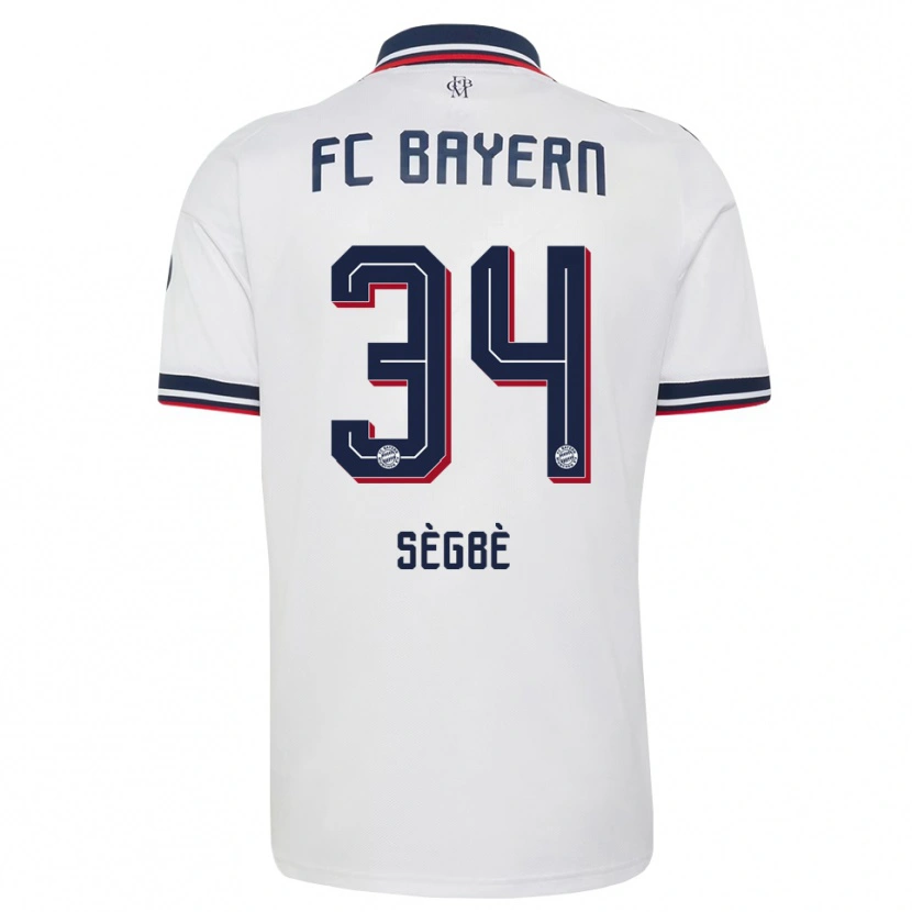 Danxen Damen Désiré Sègbè #34 Weiß Grau Rot Auswärtstrikot Trikot 2026/27 T-Shirt