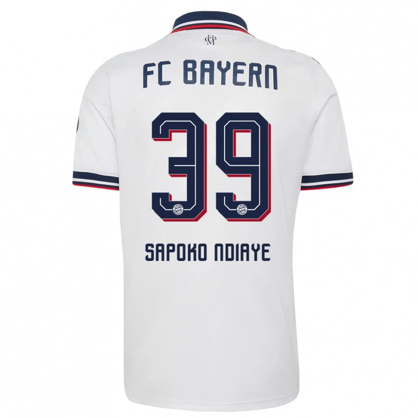 Danxen Damen Bara Sapoko Ndiaye #39 Weiß Grau Rot Auswärtstrikot Trikot 2026/27 T-Shirt
