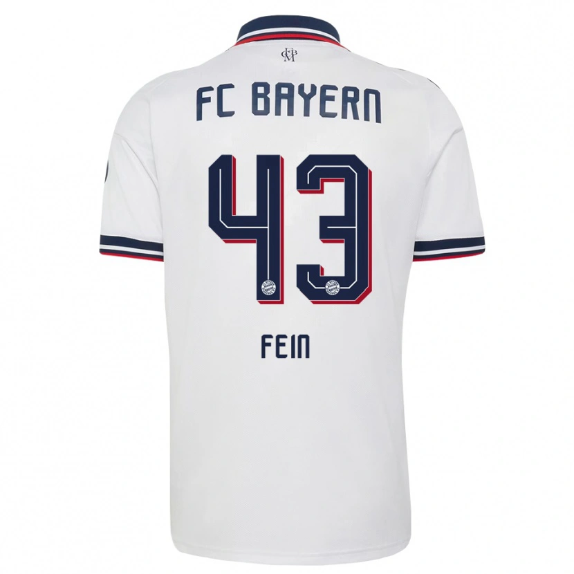 Danxen Damen Adrian Fein #43 Weiß Grau Rot Auswärtstrikot Trikot 2026/27 T-Shirt