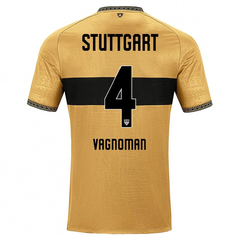 Danxen Damen Josha Vagnoman #4 Braun Schwarz Weiß Auswärtstrikot Trikot 2026/27 T-Shirt