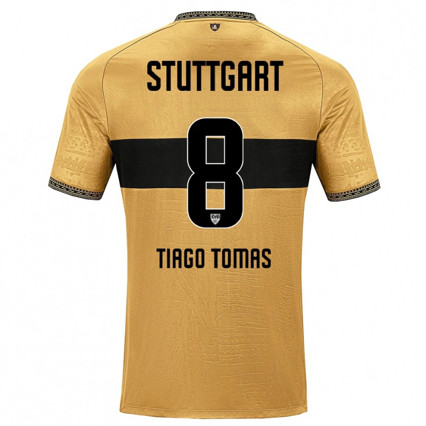 Danxen Damen Tiago Tomás #8 Braun Schwarz Weiß Auswärtstrikot Trikot 2026/27 T-Shirt