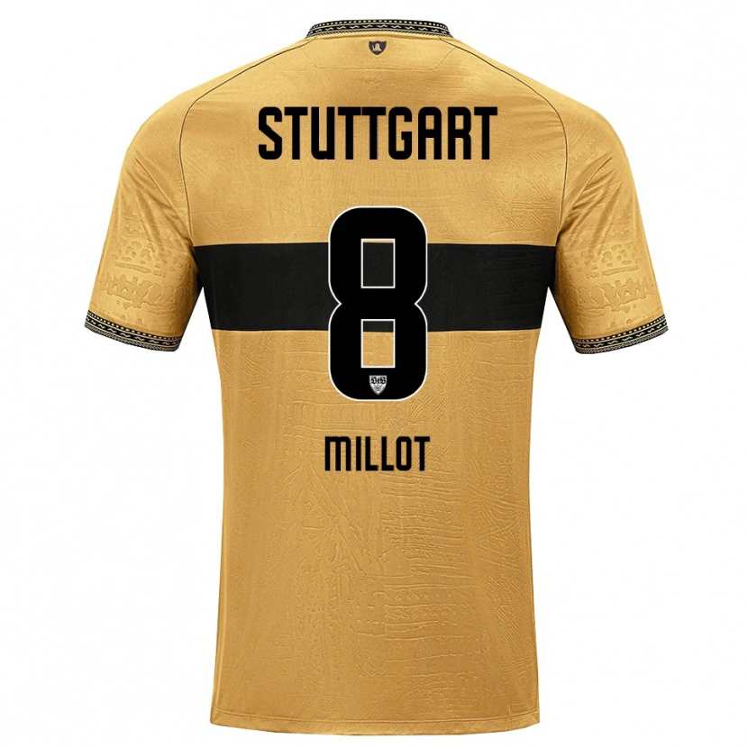 Danxen Damen Enzo Millot #8 Braun Schwarz Weiß Auswärtstrikot Trikot 2026/27 T-Shirt