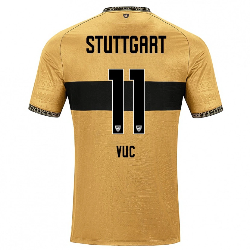 Danxen Damen Patrick Vuc #11 Braun Schwarz Weiß Auswärtstrikot Trikot 2026/27 T-Shirt