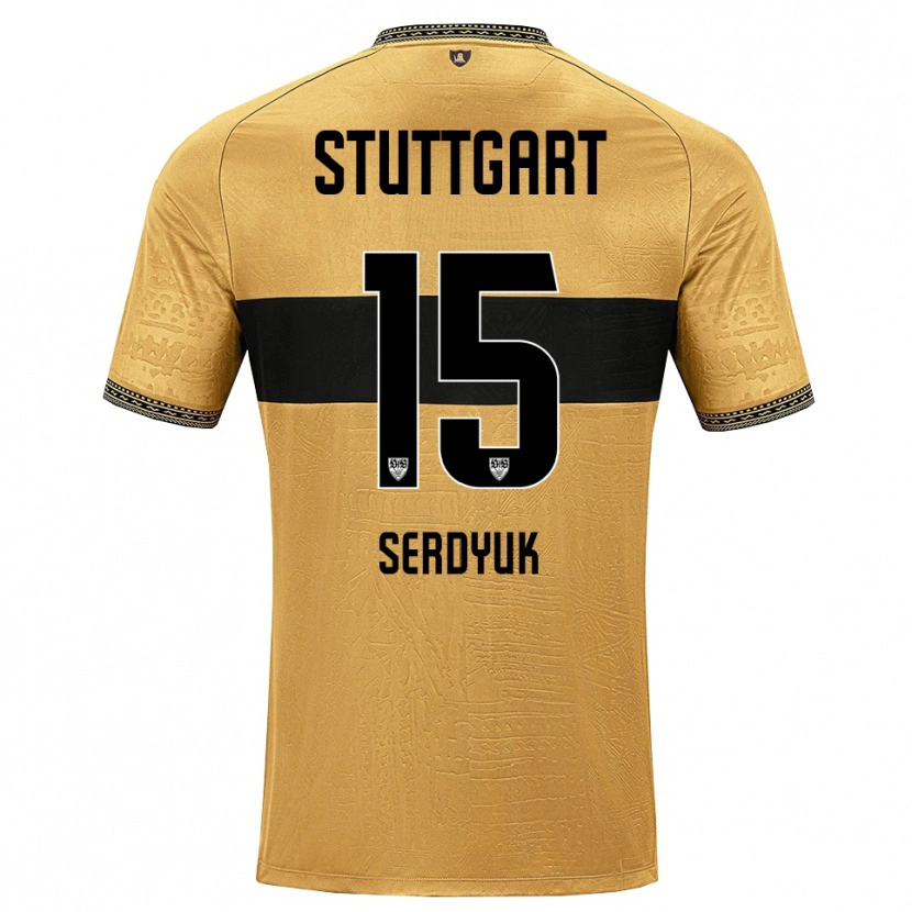 Danxen Damen Kirill Serdyuk #15 Braun Schwarz Weiß Auswärtstrikot Trikot 2026/27 T-Shirt