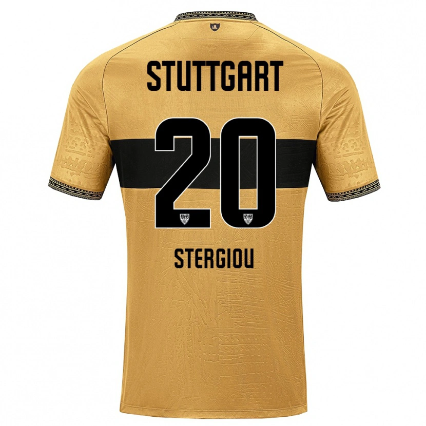 Danxen Damen Leonidas Stergiou #20 Braun Schwarz Weiß Auswärtstrikot Trikot 2026/27 T-Shirt