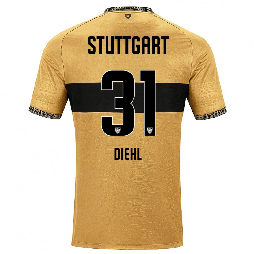 Danxen Damen Justin Diehl #31 Braun Schwarz Weiß Auswärtstrikot Trikot 2026/27 T-Shirt