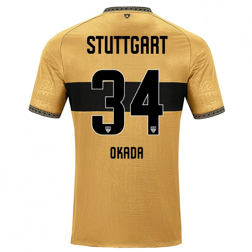 Danxen Damen Rei Okada #34 Braun Schwarz Weiß Auswärtstrikot Trikot 2026/27 T-Shirt