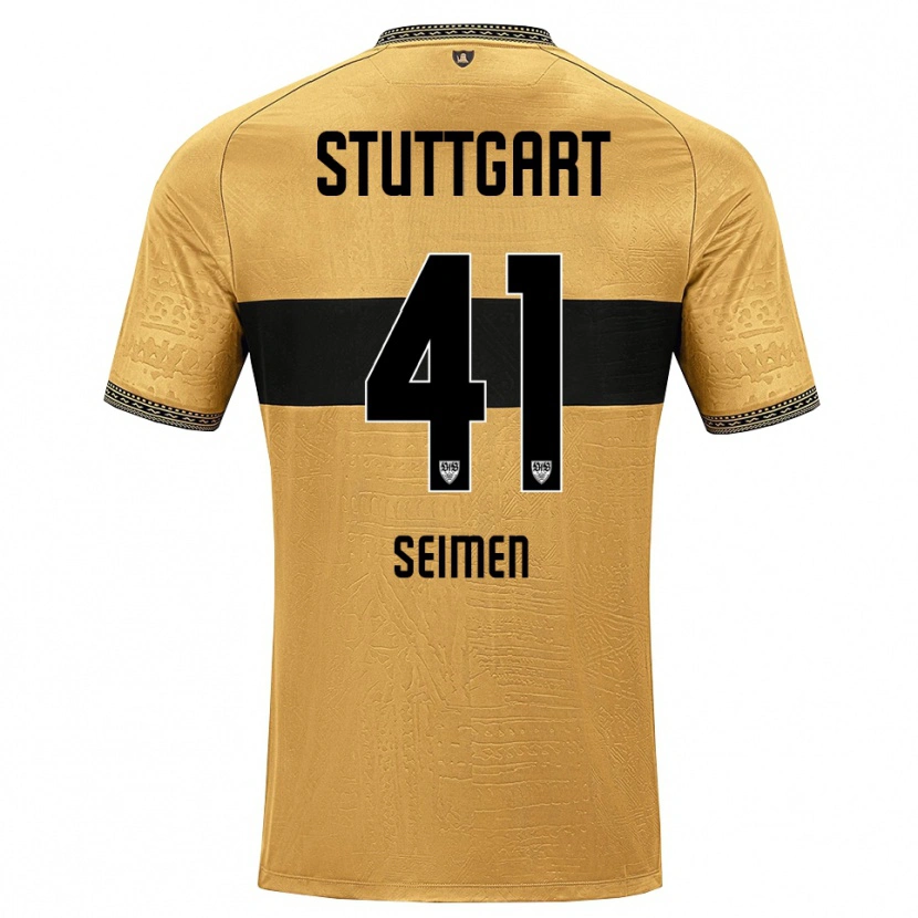 Danxen Damen Dennis Seimen #41 Braun Schwarz Weiß Auswärtstrikot Trikot 2026/27 T-Shirt