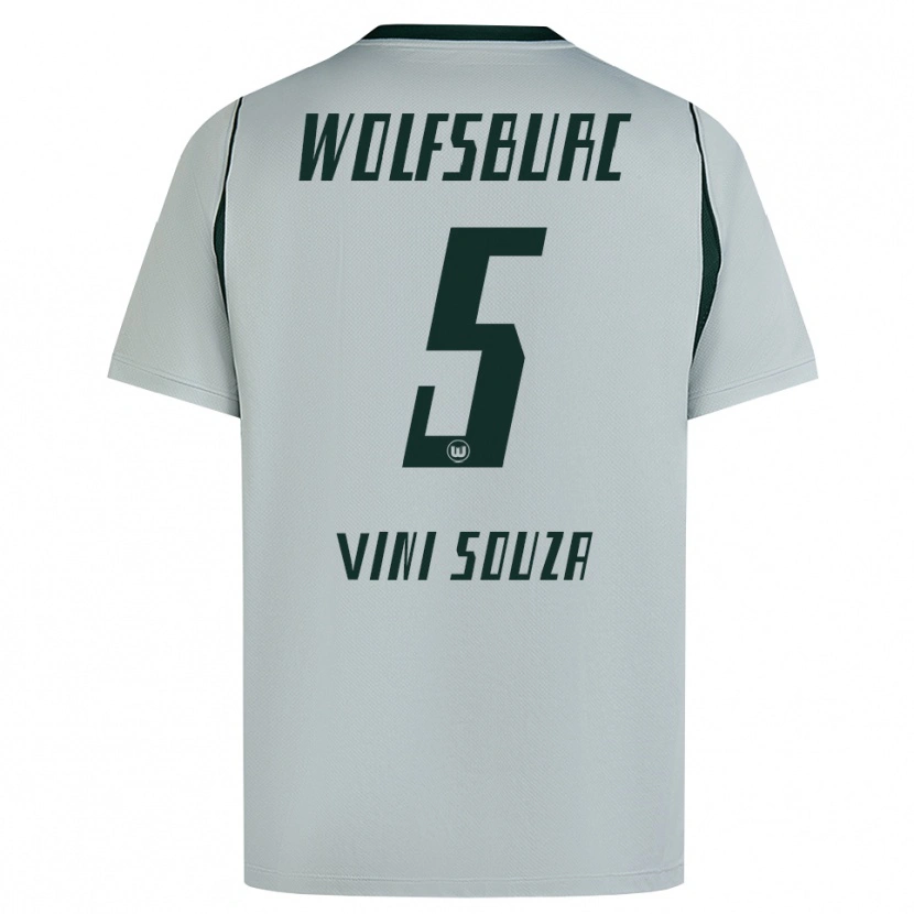 Danxen Damen Vini Souza #5 Grau Grün Auswärtstrikot Trikot 2026/27 T-Shirt