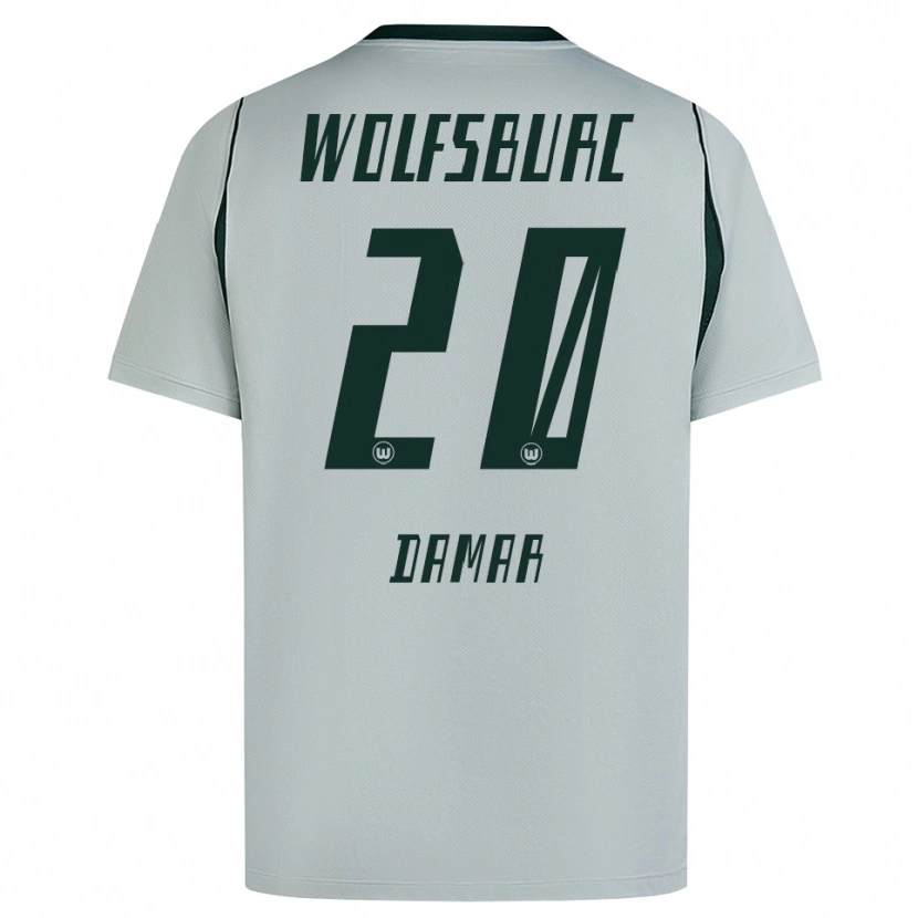 Danxen Damen Muhammed Damar #20 Grau Grün Auswärtstrikot Trikot 2026/27 T-Shirt