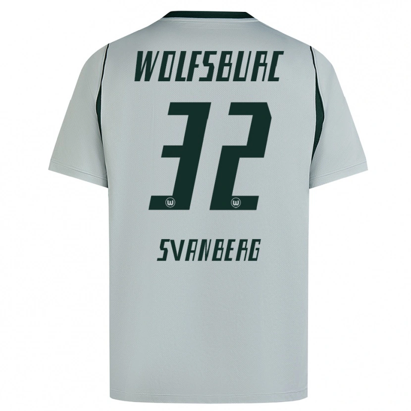 Danxen Damen Mattias Svanberg #32 Grau Grün Auswärtstrikot Trikot 2026/27 T-Shirt