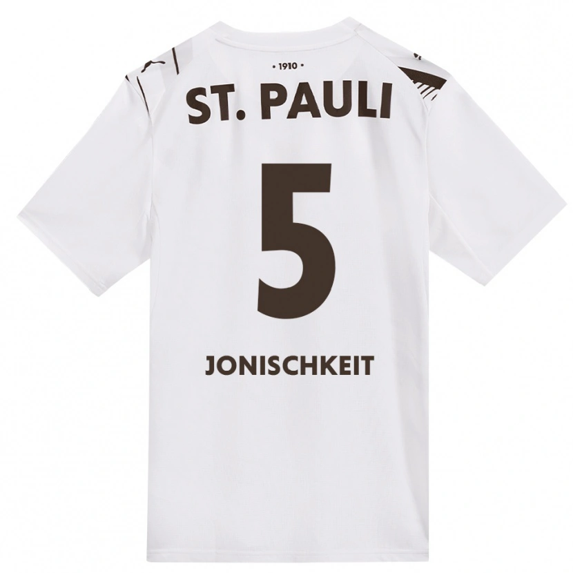Danxen Damen Jamal Jonischkeit #5 Kaffee Weiß Rot Auswärtstrikot Trikot 2026/27 T-Shirt