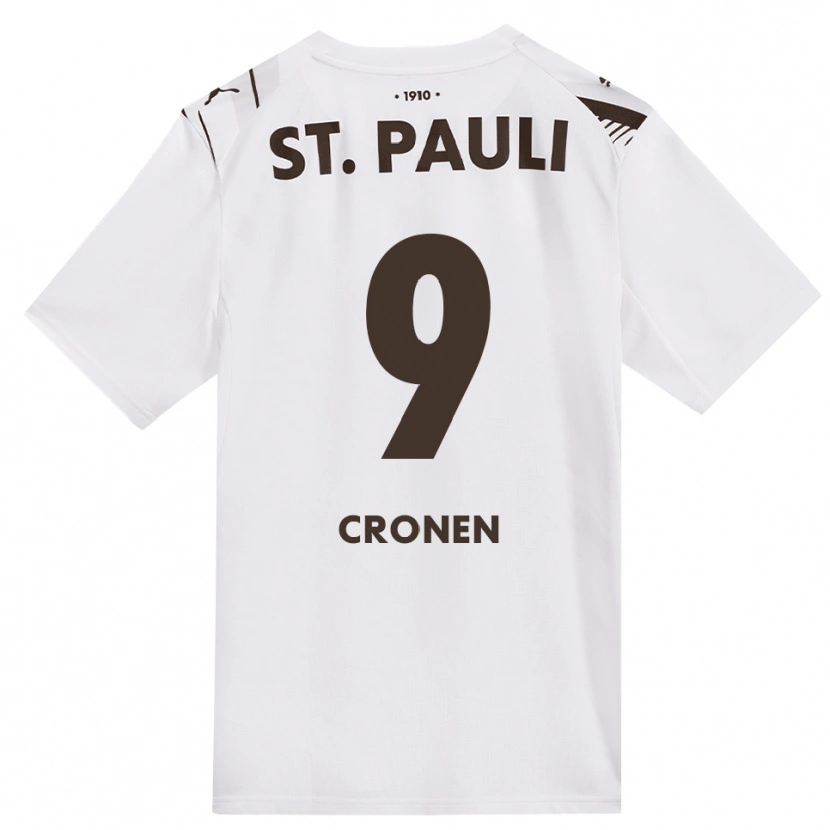 Danxen Damen Florian Cronen #9 Kaffee Weiß Rot Auswärtstrikot Trikot 2026/27 T-Shirt